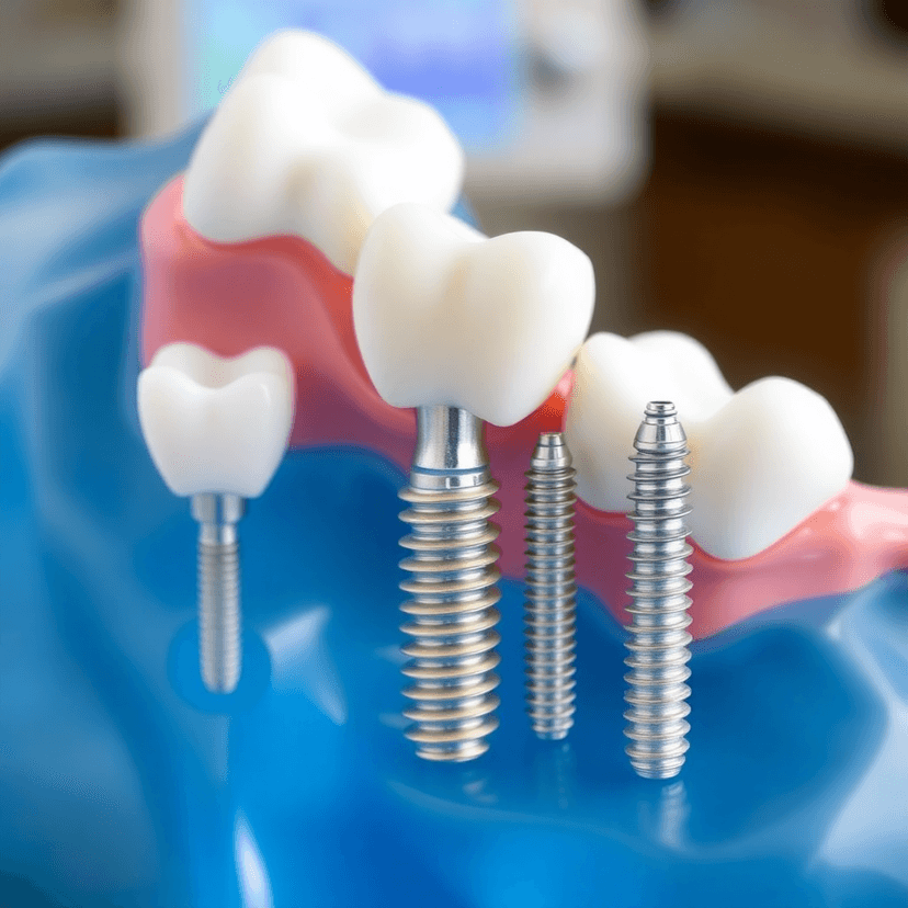 dental implants, titanium implants, surgical implant kit, prosthetic components