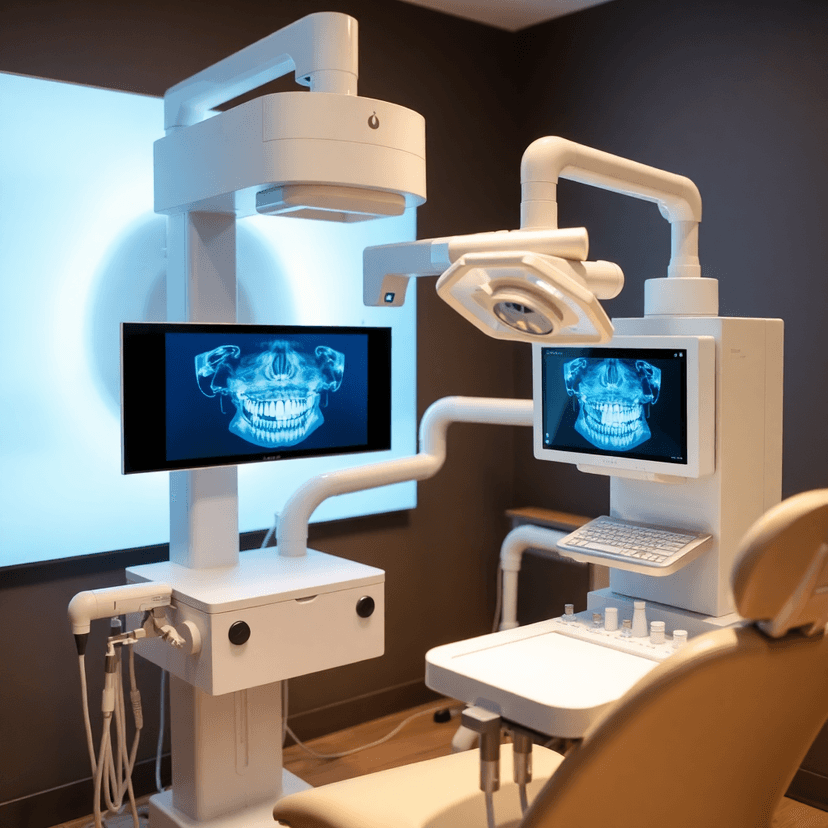 dental x-ray machine, digital imaging equipment, modern dental technology